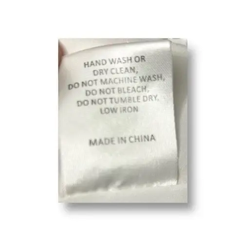 Hutch Anthropologie 8 White Floral Mini Dress Crossback Milkmaid Cottagecore