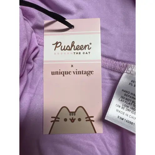 Pusheen The Cat x Unique Vintage Purple Graphic T-Shirt Womens XL/14 NWT