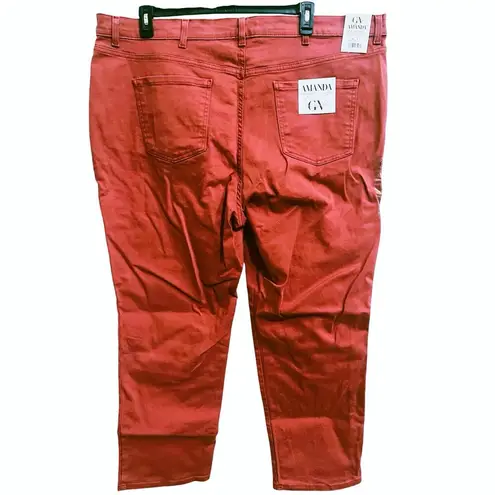 Gloria Vanderbilt Amanda Slimming Jean Autumn Blaze 10 Average MidRise Tapered