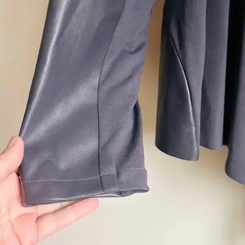 Grace Elements Faux Leather and Knit Open Jacket - Size XL - NWT