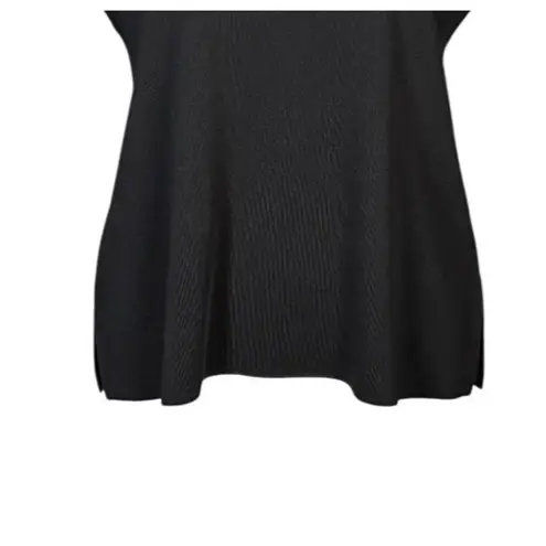 Misook Knit Tank Top Size Large Sleeveless Black Corpcore Travel Work Casual