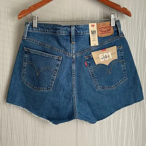 Levi's  Women's 501 Original High Rise Denim Jean Cut Off Shorts in Jive Stone