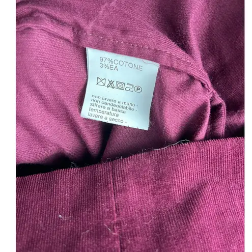 Anna Sammarone Made With Measure 1421 Wine Ballon Sleeve Midi Dress Size Medium Purple