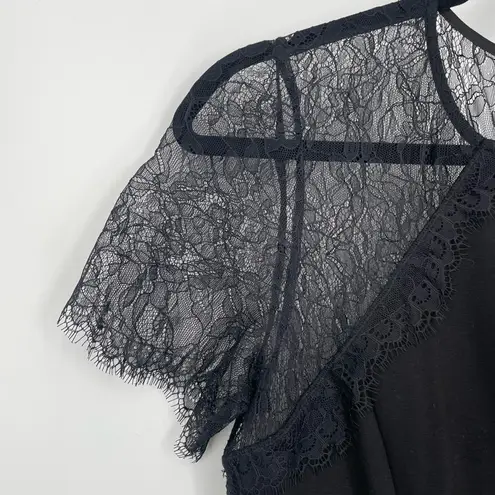 Catherine Malandrino Women's Black Lace Keyhole Cocktail Dress Dress Size 2