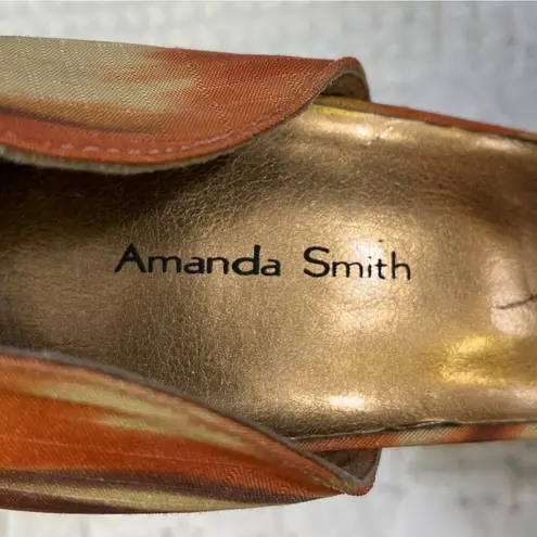 Amanda Smith Women's Orange Tie Dye Shoes/Heels Sz 9.5M SKU 4921