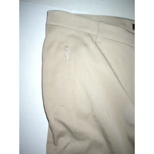 NWT Womens 10 Worth New York Slacks $378 Beige Khaki Tan Tall Twill Melbourne