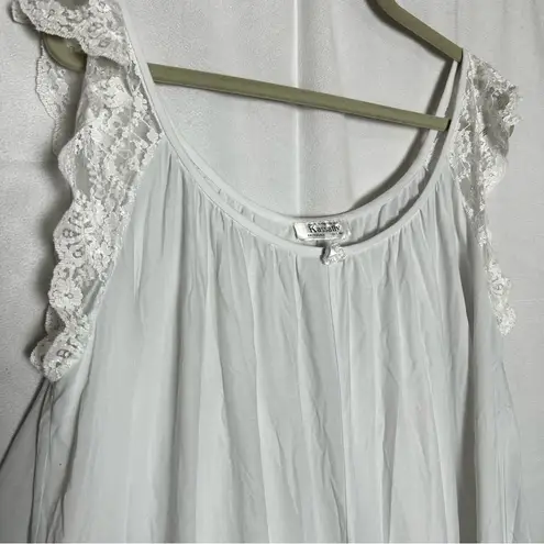 Vintage Amanda Rich for Kassatly Light Pale Blue Nightgown Nightie Size XL