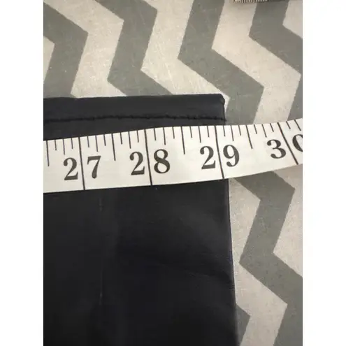 Preston & York Women’s 1X Genuine Leather Overcoat – Black, Lined