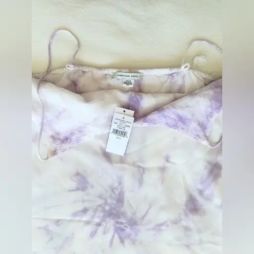 American Eagle NWT  Tie Dye Slip Mini Dress - White/Lilac - S