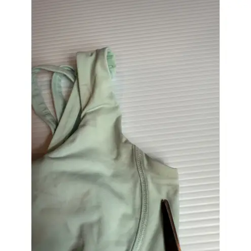 Lululemon Light Green Workout Dress Athletic Tank Top Activewear stained size 4