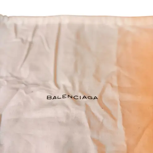 Balenciaga White Large Cotton Dust Bag | Authentic Designer Storage Pouch in EUC