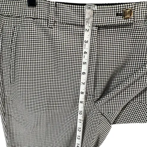 Karl Lagerfeld Menswear Pants Womens 12 Black White Houndstooth Classic Preppy