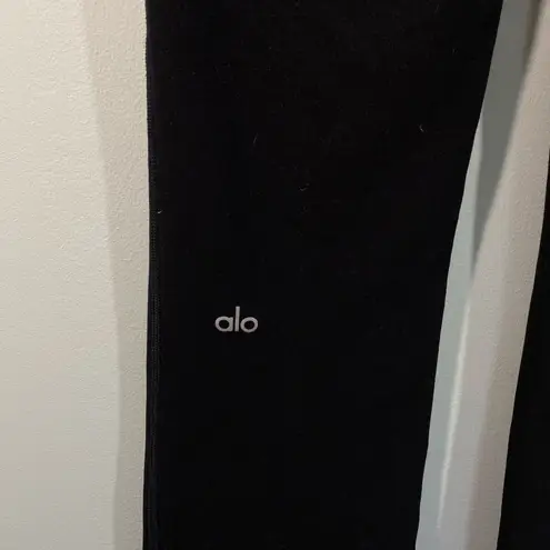 Alo Yoga Women Black Bootcut Super High Waist Leggings Size S
