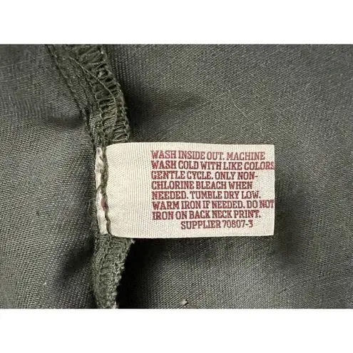 Arizona Jeans Shirt Womens Size XL Long Sleeve Green Camo Snap Up Denim