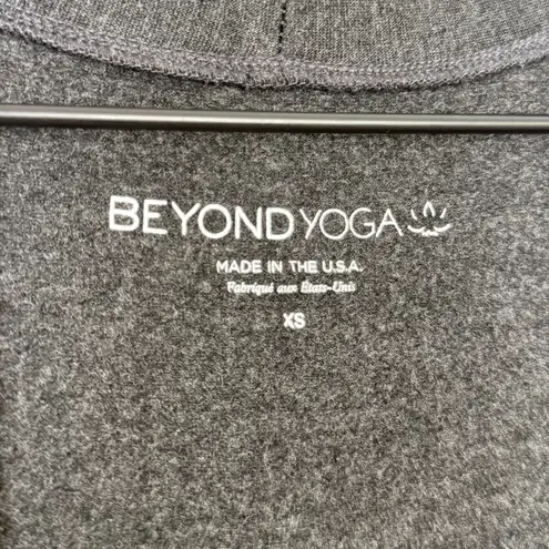 Beyond Yoga Women’s Longline Open Front Cardigan Sweater Dark Grey Size XS