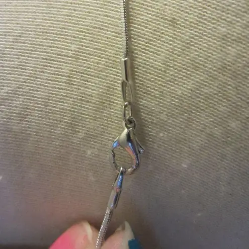 Silver Tone Dolphin Necklace Ocean Abalone Pendant Chain