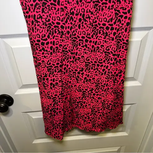 Apt. 9 NWT  Pink/Black Animal Print Sleeveless Aline Dress size L