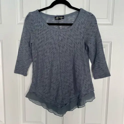 Absolutely Famous Gray 3/4 Sweater