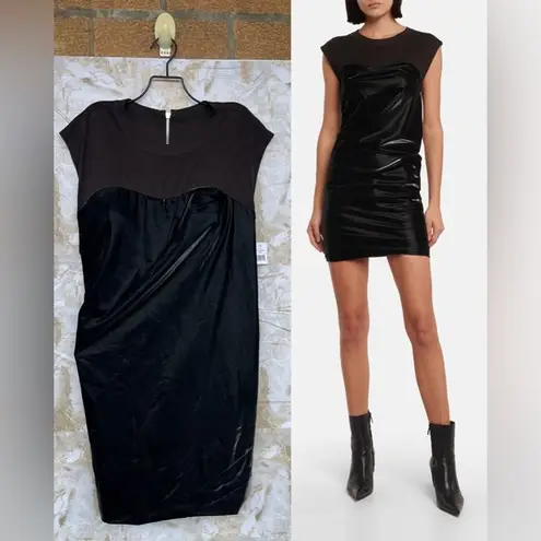 RTA Isabella vinyl minidress size Large Black