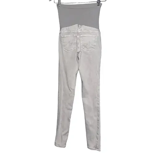 AG Adriano Goldschmied AG Denim Women’s Size 25 Light Grey Secret Fit Belly Skinny Maternity Jeans