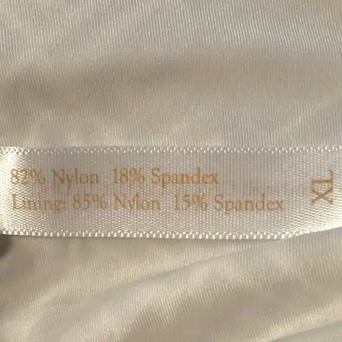 Helen Jon Tie Back One Piece in Sunset Key Black White XL Gold Beads Swimsuit