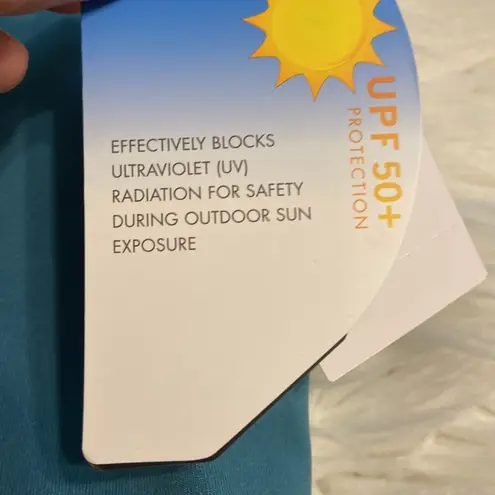 TYR Blue Athletic One Piece Swimsuit size 8 brand new color teal