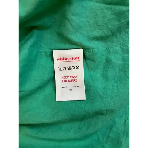 White Stuff 12 Godet Skirt Green Purple Floral Y2K Viscose Flared Blue Twirl