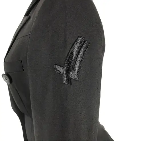 William Rast Military Blazer Black Size XS Double Breasted Coat Jacket Career - Image 4