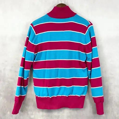 Abacus Womens Quarter Zip Sweater Large Golf Active Preppy Minimalist Sporty Pink Size undefined