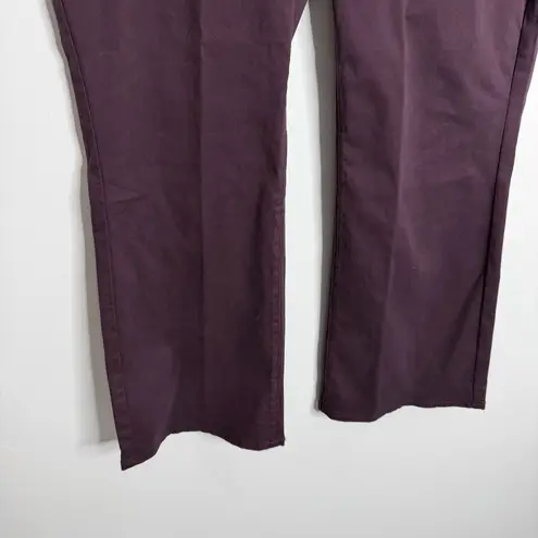 NYDJ NWT Julia Relaxed High Rise Flared Jean In Eggplant Purple Size 14