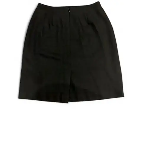 Amanda Smith Black Wool Pencil Skirt Size 6 Lined Classic O Career