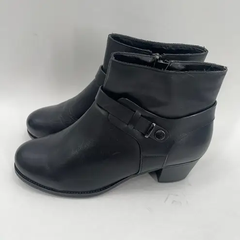 PROPET Topaz Boots Size 8.5 X(2E) Extra Wide New Womens Ankle Boot Leather NWOT Black