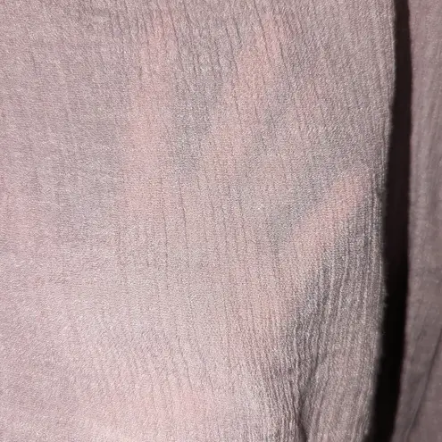 FAVLUX 4/$15  TIERED BELL SLEEVE SHEER MAUVE BOHO TOP BLOUSE