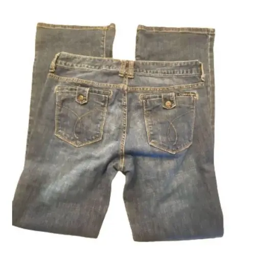 Calvin Klein Jeans Womens Ultimate Boot Medium Wash Mid Rise Bootcut Siz… Blue Size undefined