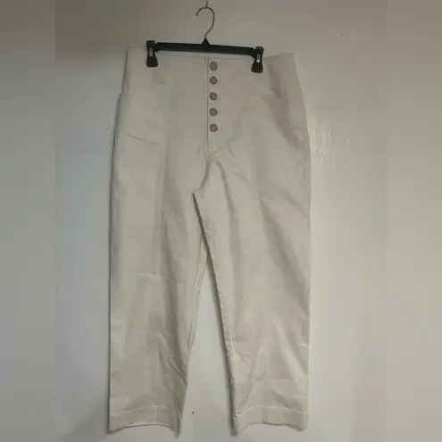 Club Monaco  Cream Boot Cut Jeans