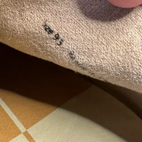 Dolce Vita Serla Braided Truffle Suede Stacked Heel Mules Size 9.5 new Tan