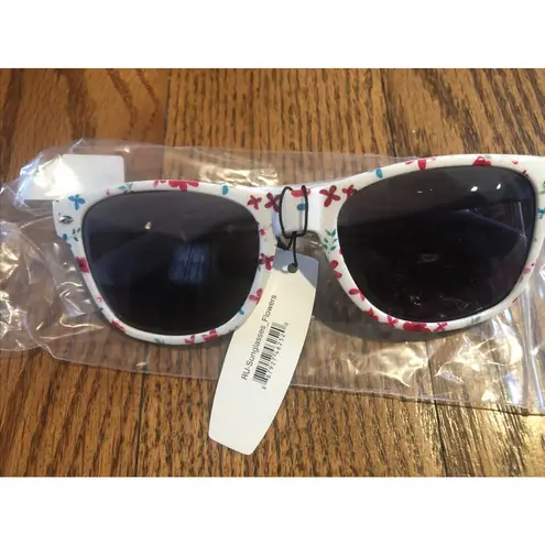 Adore Me Adore‎ Me Sunglasses Red Green Blue Floral Accent Pattern New With Tag