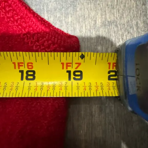 Real Comfort Red Boiled Wool Zip Vest Women’s S