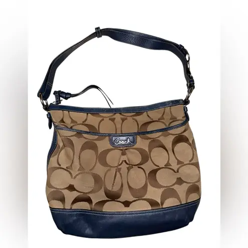 Coach Signature Shoulder Bag Blue