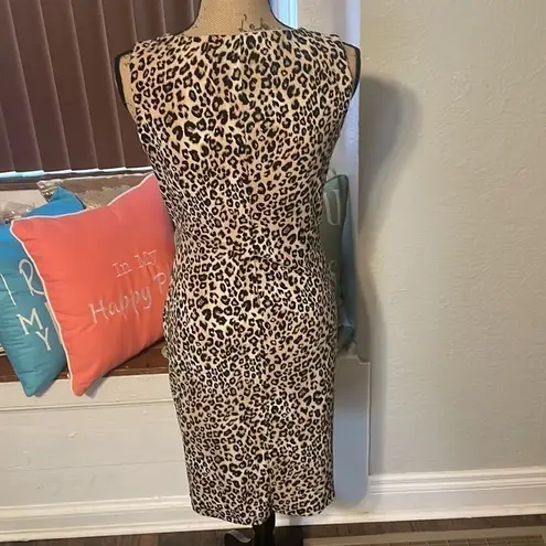 Premise NWT Cheetah print dress. Size small, gorgeous! Faux wrap dress design.