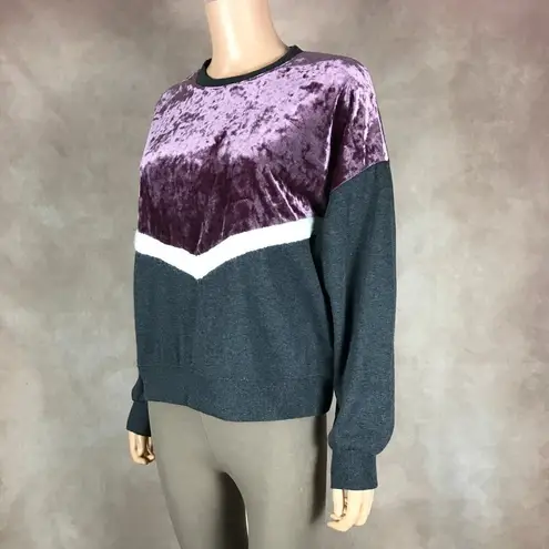 FRESHMAN 1996 Velvet Front Fleece Gray Sweatshirt NWT LARGE