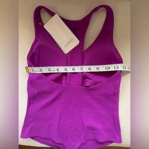 Athleta NWT  Transcend Bodysuit Size Small Purple Color