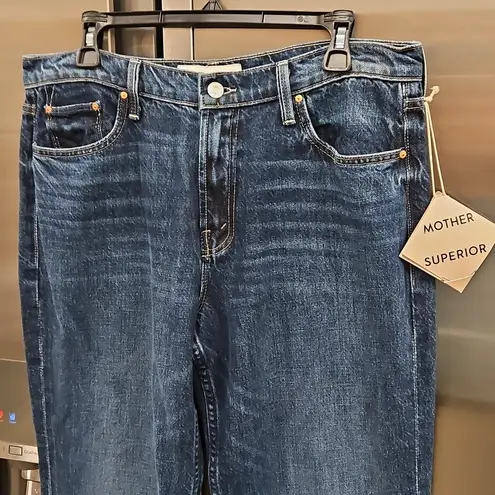 đź’•MOTHER SUPERIORđź’• The Bookie Heel Jeans ~ Did You Bring Me Anything? 33 NWT Blue