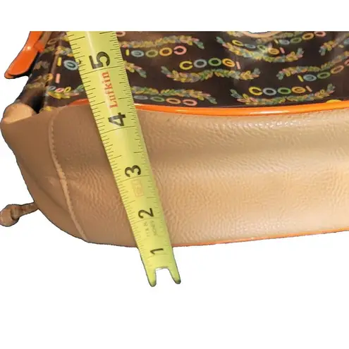 COOGI Vintage Black Purse with Bold Multicolor Accents