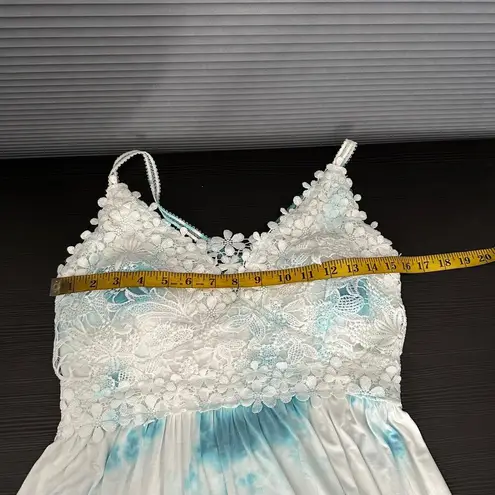 White Birch NWT Tie Dye Flirting with Lace Babydoll Cami Women's Size Large