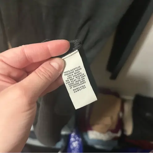 Eliza J Dark Gray Long Sleeve Embroidered Sweater Dress MEDIUM