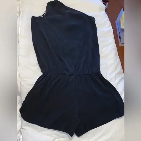 Ramy Brook Silk One-Shoulder Romper