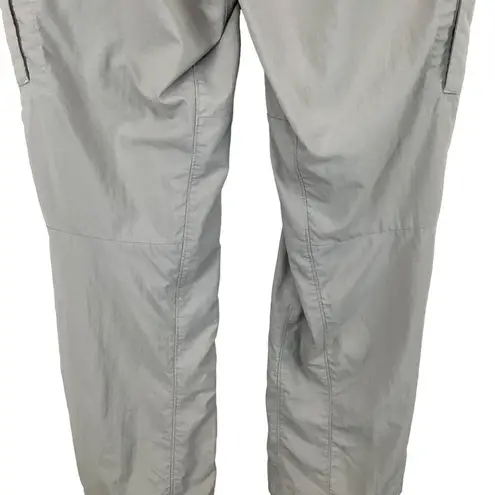 Mountain Hardwear  Gray Lightweight Nylon Hiking Pants Size 10 Convertible