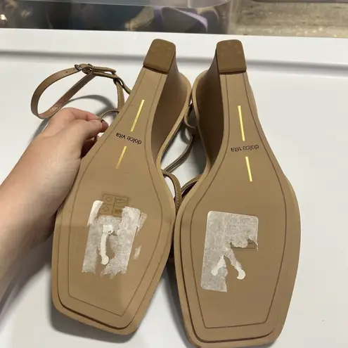 Dolce Vita Gemini Wedge Cafe Leather Size 10 Tan