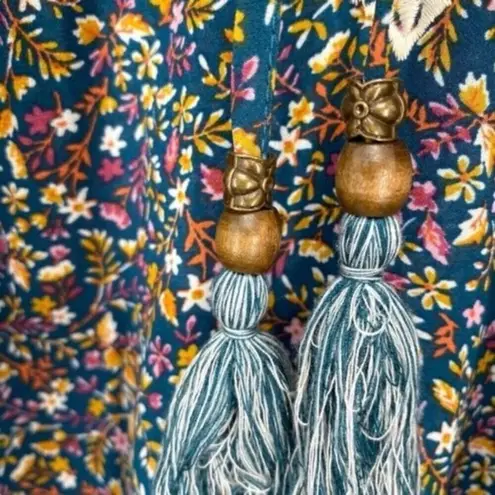 Mason & Belle Womens Peasant Blouse Boho Embroidered Floral Top